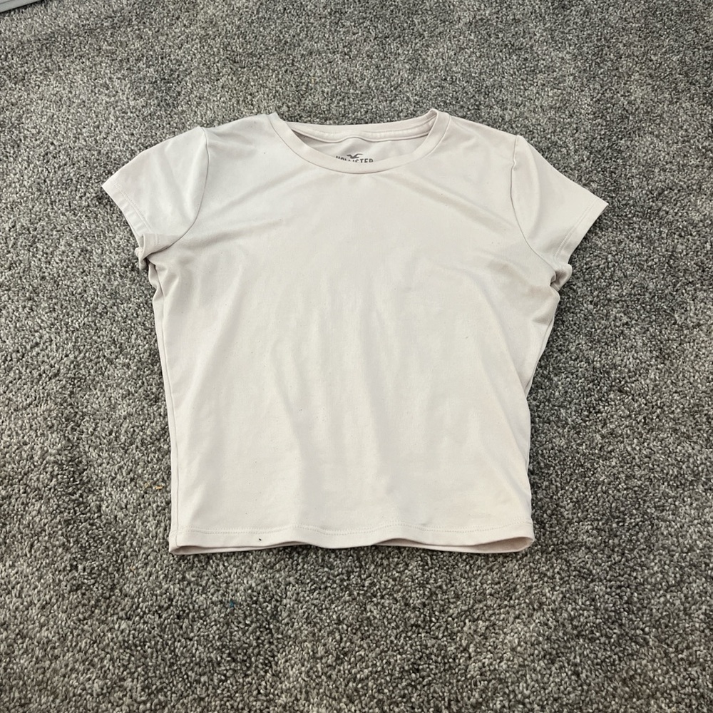 Hollister Cream Crop Top